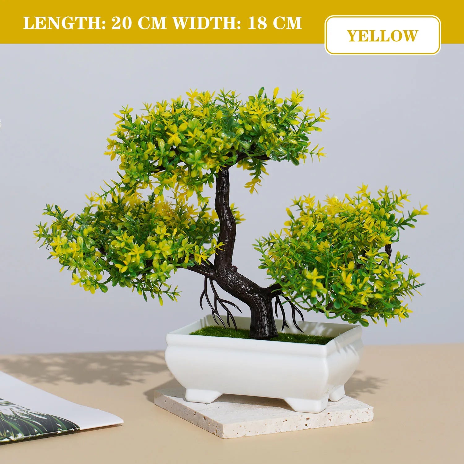 Artificial Bonsai Plant - Lifelike Decor for Home & Office