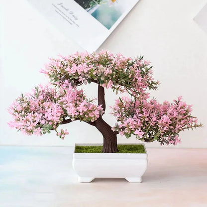 Artificial Bonsai Plant - Lifelike Decor for Home & Office