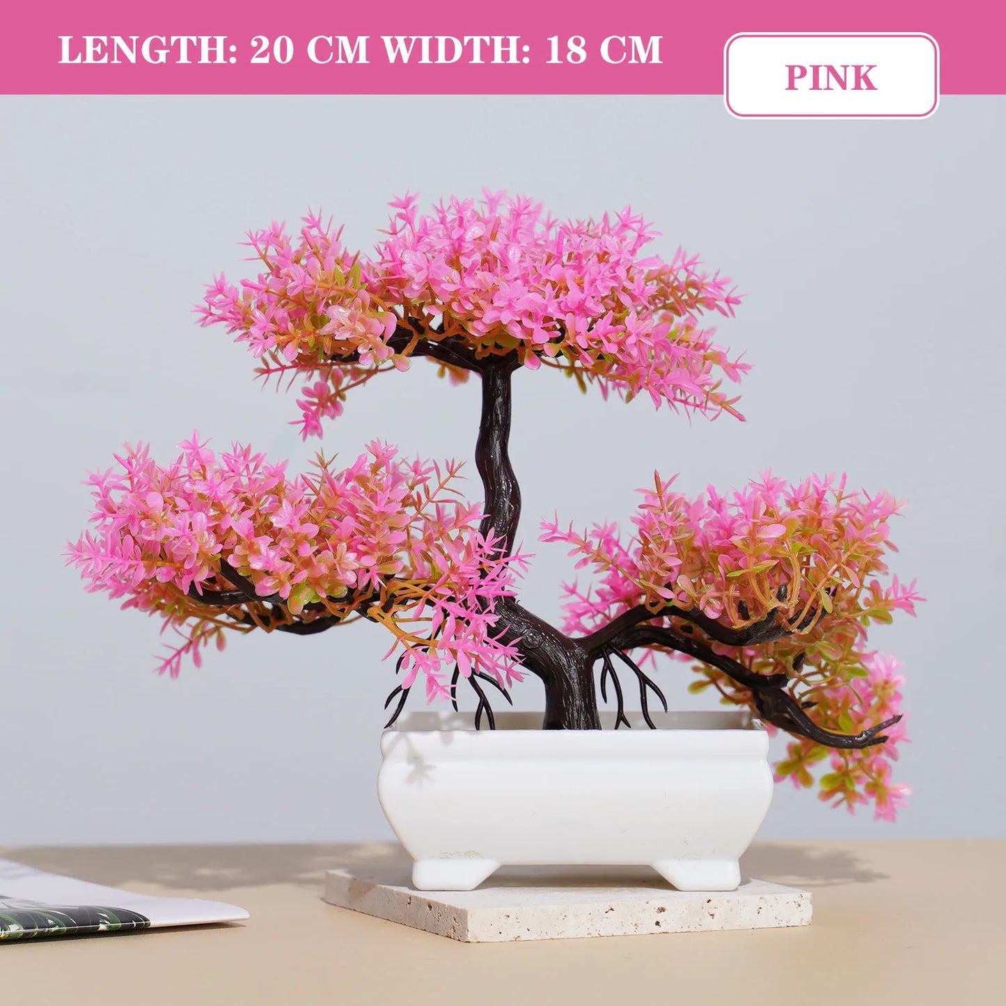 Artificial Bonsai Plant - Lifelike Decor for Home & Office