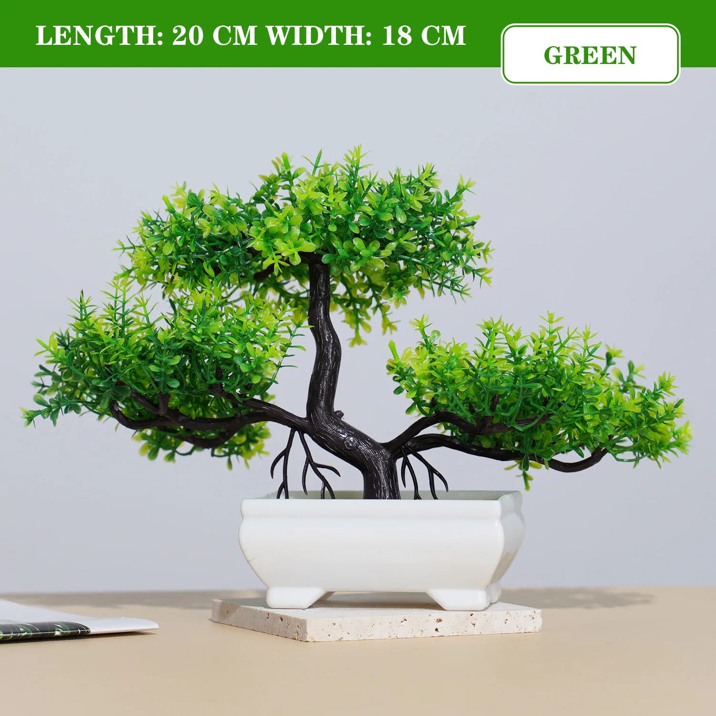 Artificial Bonsai Plant - Lifelike Decor for Home & Office